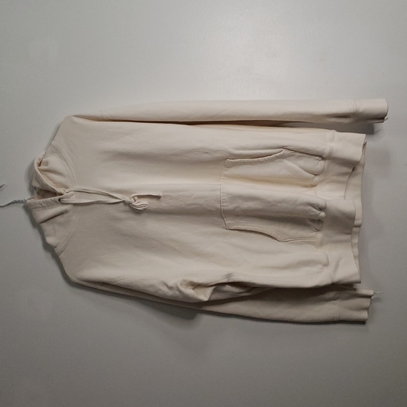 Addiction made in Canada cream hoodie sweater large 24" - Picture 1 of 5